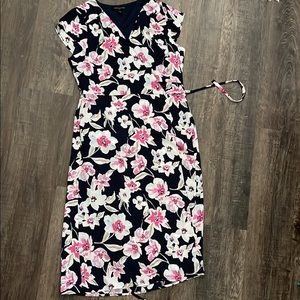 Banana Republic floral wrap dress